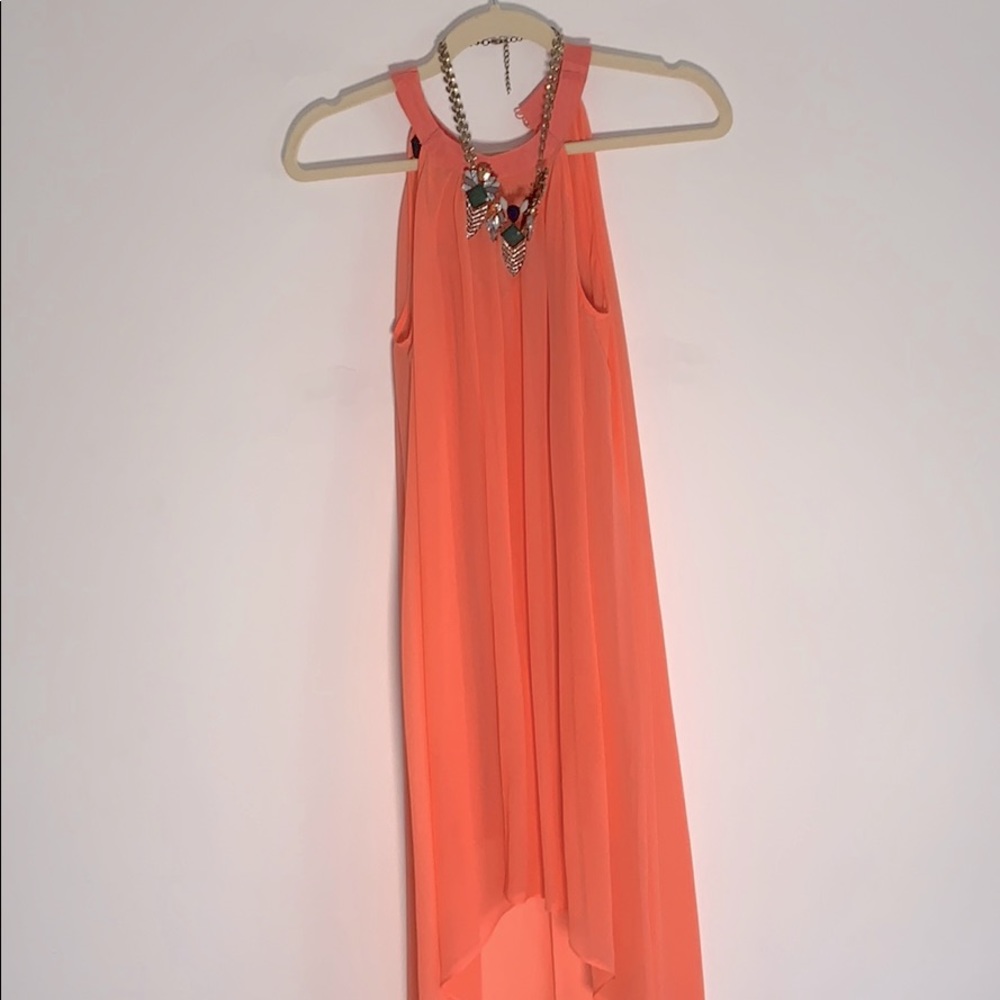 BEBE Coral Cocktail Dress